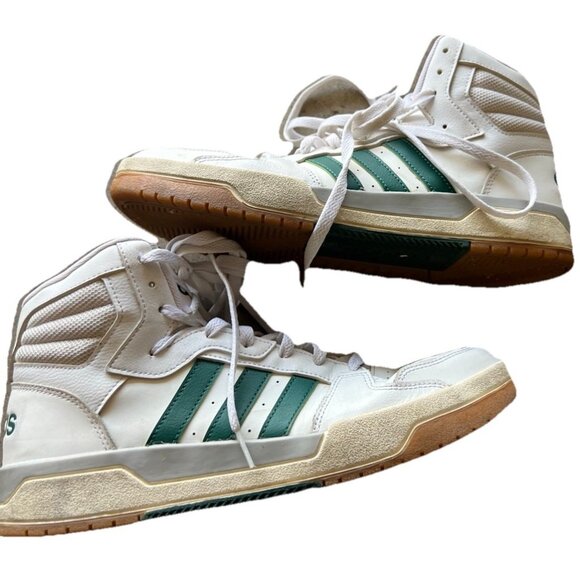 Adidas Neo Entrap Mid 'White Collegiate Green' II Shoes Men's Size 12 EG4308 - Picture 4 of 15
